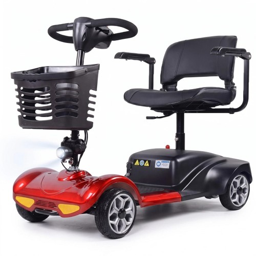 Red mobility scooter - scooter, electric